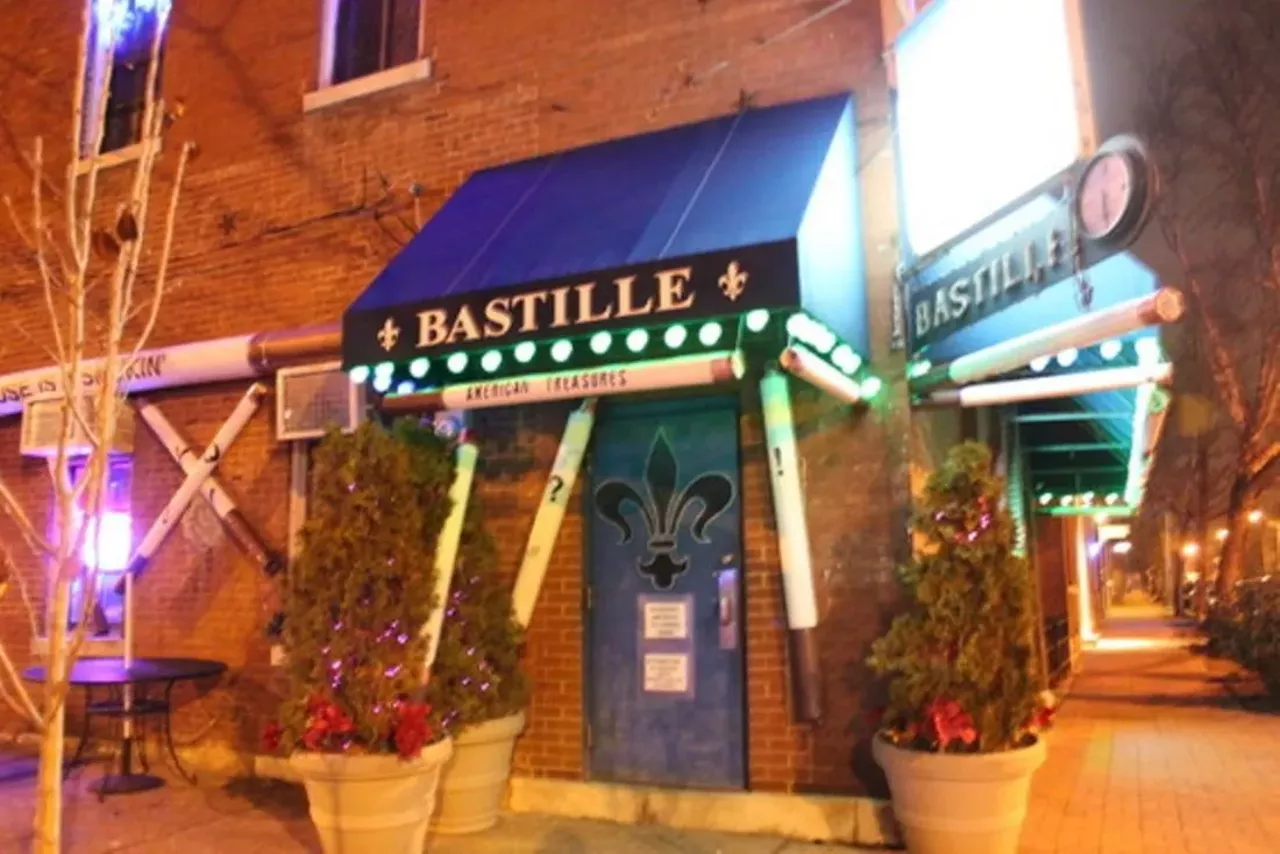 Bastille 1027 Russell BoulevardSt. Louis, MO 63104(314) 664-4408 Bastille has been holding it down as Soulard&#146;s premiere gay bar for years. Appropriately, its style is heavily influenced by the New Orleans Mardi Gras scene. This is the place to visit if you want to drink buckets of booze and maybe loose a little bit of clothing. Photo courtesy of RFT file photo