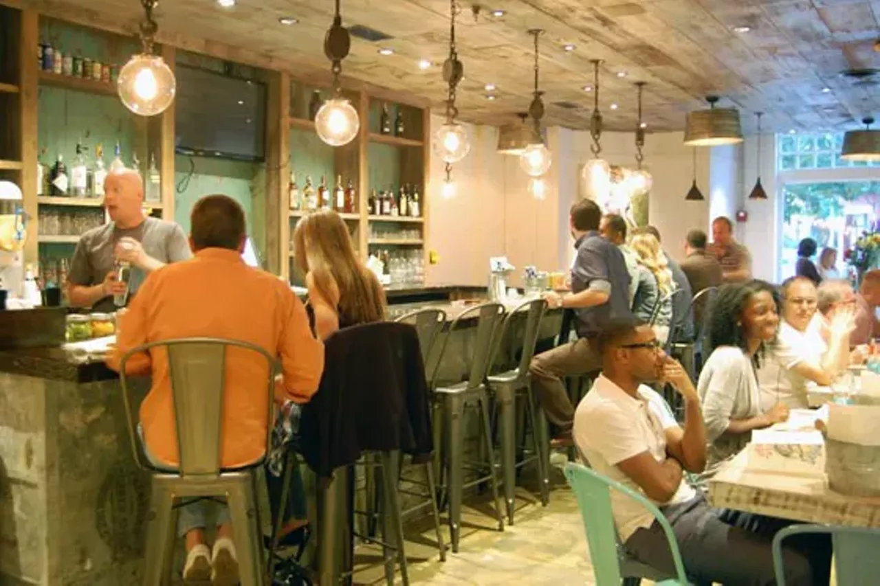 Peacemaker Lobster & Crab Co. (1831 Sidney Street; 314-772-8858) "The Peacemaker hype is real. Throngs of hungry patrons wait in hour-plus lines (the restaurant does not take reservations for parties under six), hoping for a spot in one of the aqua, periwinkle and light green chairs set around rustic wooden tables. There are striking photos of the actual fishermen who are responsible for bringing Peacemaker the fruits de mer; Nashan's friend traveled to Maine to photograph the gruff-looking bunch. Sure, it's not exactly locavore eating, but once the food arrives, no one is complaining." - Cheryl Baehr Photo credit: Nancy Stiles