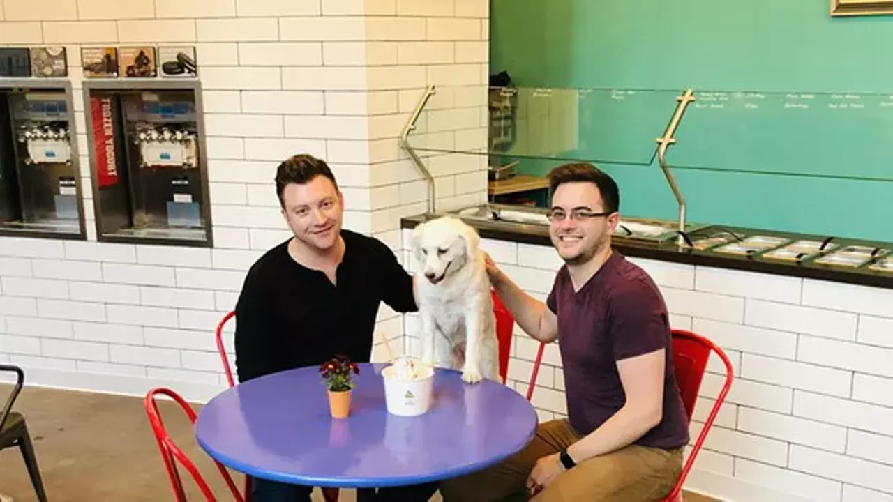 Bella's Frozen Yogurt 1021 Washington AvenueSt. Louis, MO 63101(314) 553-9261 Owned by partners Corey James and Austin Blankenship, the pair revived the frozen yogurt shop three years after it closed because they just loved it so much. And St. Louis loves them back &#151; especially after they showcased some amazing Red Hot Riplets-flavored frozen yogurt. Photo courtesy of Bella's Frozen Yogurt