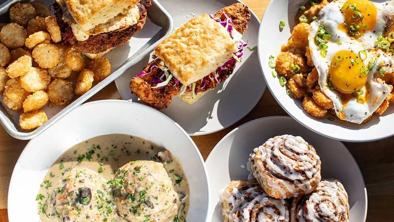 Dishes from The Biscuit Joint in downtown St. Louis