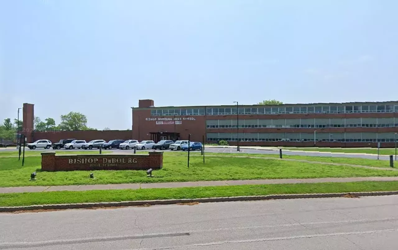 Bishop DuBourg High School You live in the city and you couldn’t get into any of your parents’ dream schools, but you ended up at a place with people of the opposite sex and where the drugs are plentiful, so who is the smart one now?