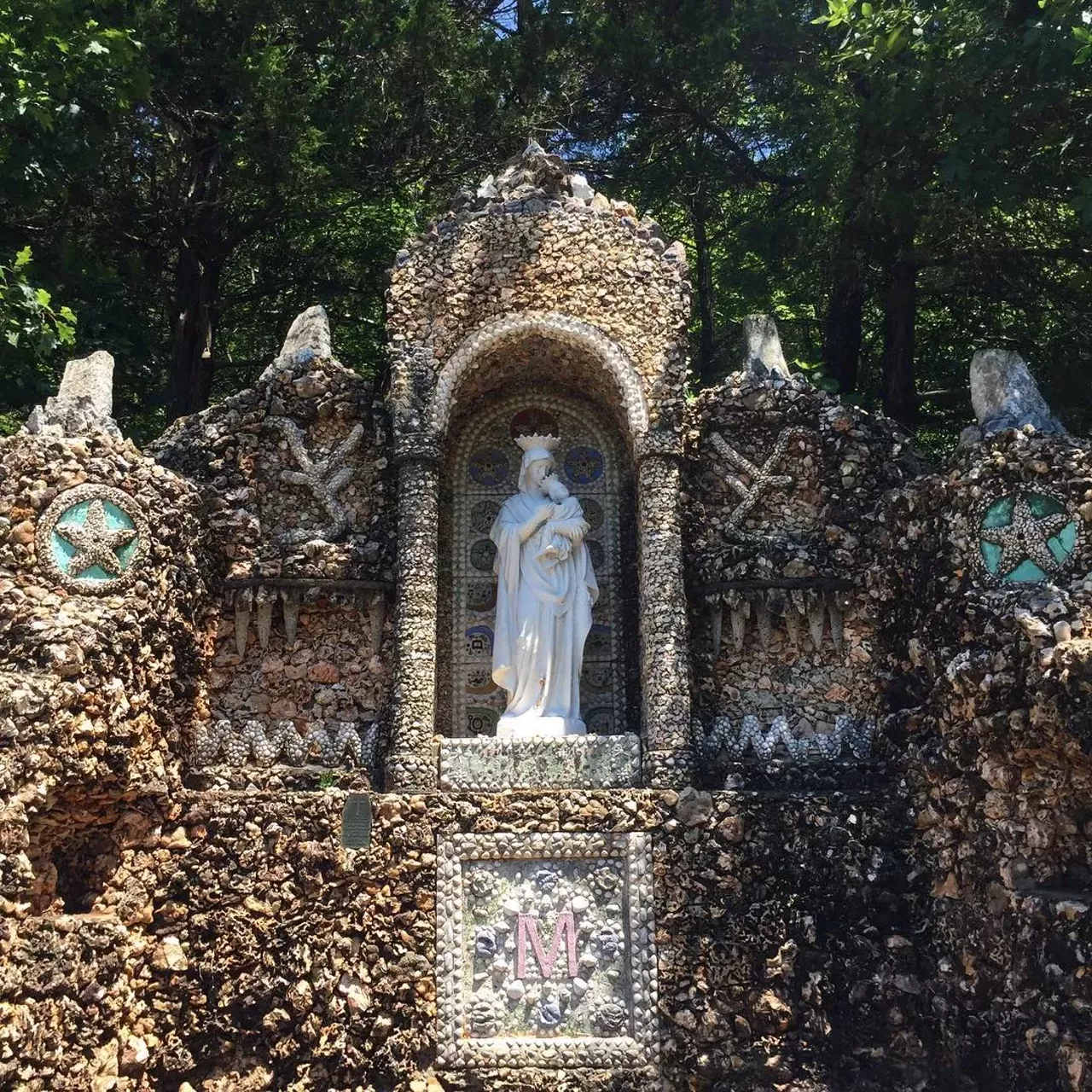 Black Madonna Shrine and Grottoes 100 St Joseph Hill Rd., Pacific, MO Built by Brother Bronislaus, a Franciscan friar and native of Poland, this special spot is a replica of the Black Madonna of Cz?stochowa site in his Bronislaus' country of birth Photo courtesy of midnight_river / Instagram