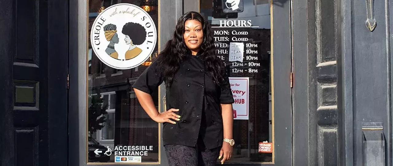 Creole with a Splash Of Soul (4353 Manchester Avenue) Chef-owner Ronda Walker. See the next slide for a photo of her delicious food. Read more here.