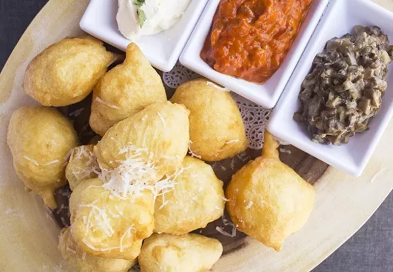 At Lemmons, the "Balkan Dipping Board" includes ajvar, kajmak, mushroom duxelle and ustipci. - MABEL SUEN