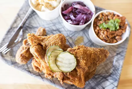 "Rick's Famous Fried Chicken" isn't Nashville hot, but it's still damn good.