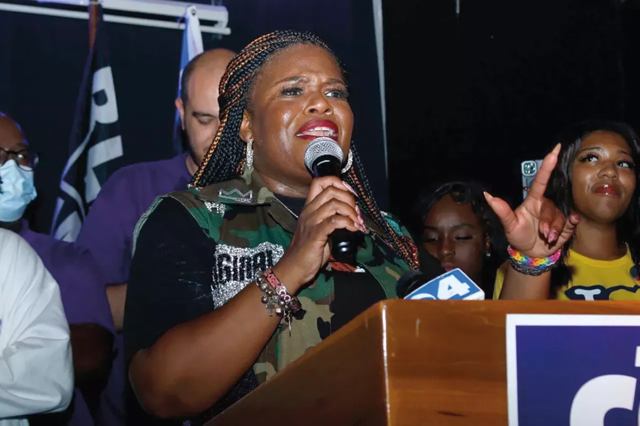  Cori Bush The self-proclaimed “poltivist” first rose to badassery when she took to the streets of Ferguson to protest Michael Brown’s killing. First elected in 2018, Bush used her first term as a congresswoman to speak out against ending the eviction moratorium, rallied for abortion rights and many, many other matters.