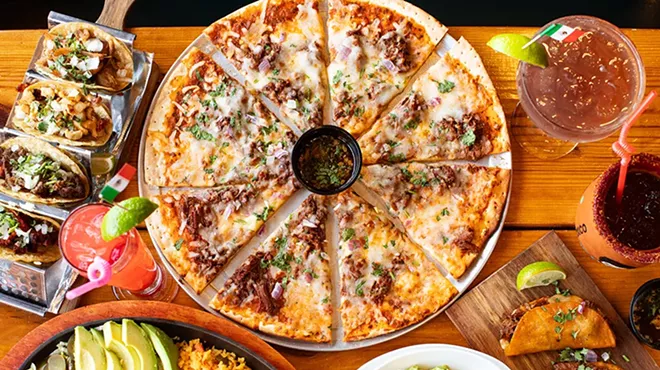 Highlights from Chilanguita’s menu include street tacos, birria pizza, guacamole and carne asada.