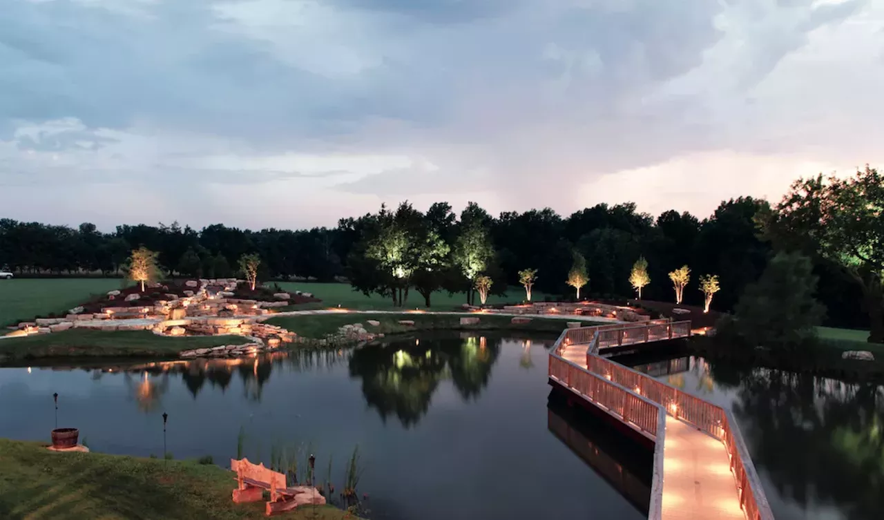 Cedar Lake Cellars comprises more than 170 acres and includes two lakes. Photo courtesy of Cedar Lake Cellars.