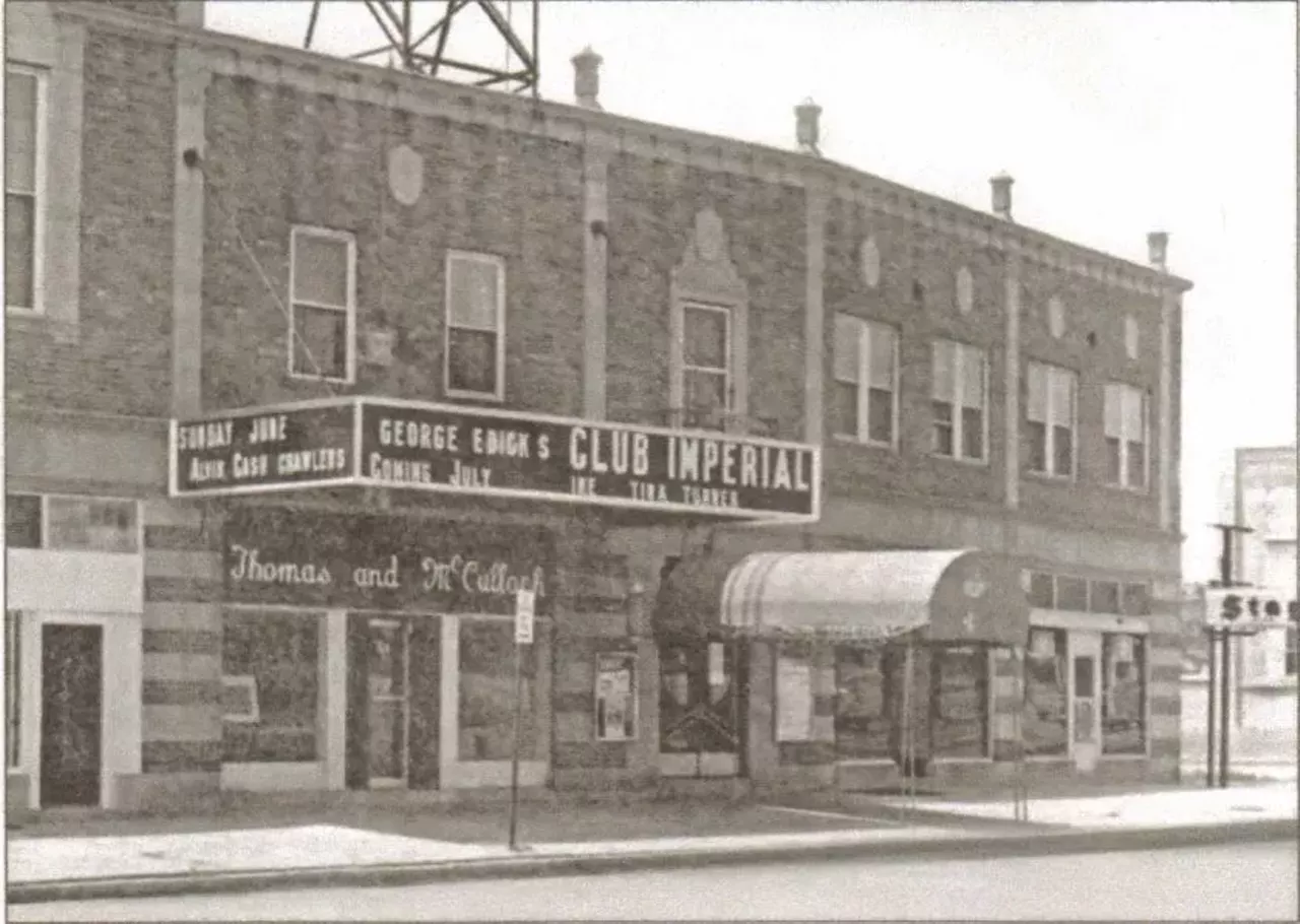 The club advertises an Ike and Tina show.