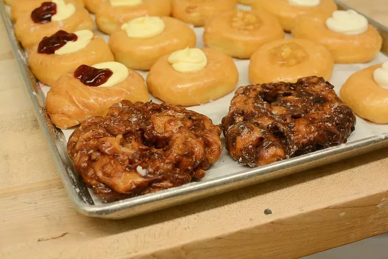 The apple fritters are a customer favorite. - ANDY PAULISSEN