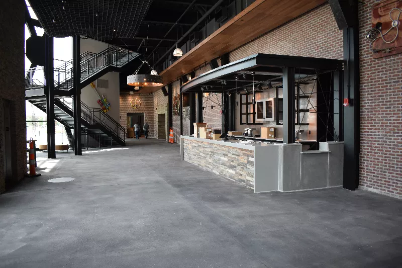 The lobby area of the Factory. - DANIEL HILL