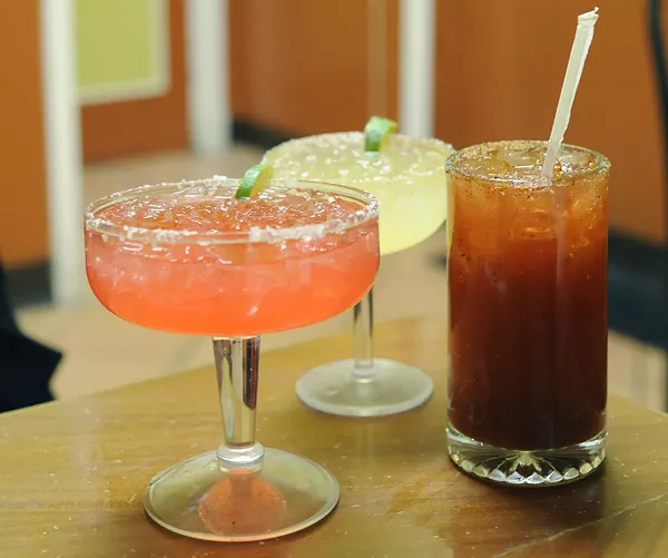 The margaritas as El Bronco. - Photo by Kelly Glueck