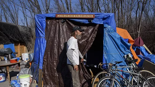 Homeless people in St. Louis have gotten by this winter any way they can.