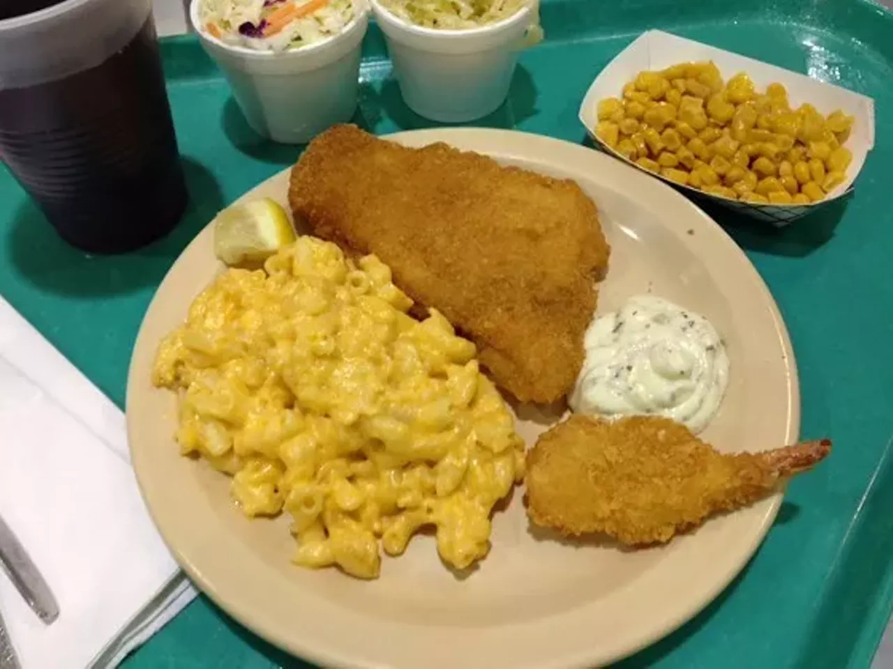 The One That's Big on Catfish Epiphany of Our Lord (6596 Smiley Avenue, 314-781-1199) In addition to the traditional fried cod, Epiphany of Our Lord serves cornmeal-crusted catfish, fried jack salmon and battered shrimp in the heart of south city. OTHER INFO:Prices range from $1.25 (per shrimp) to $7 for catfish. Carry-out only, order in advance. Hours from 4:30 to 7 p.m. on Fridays throughout Lent. Find out more here.