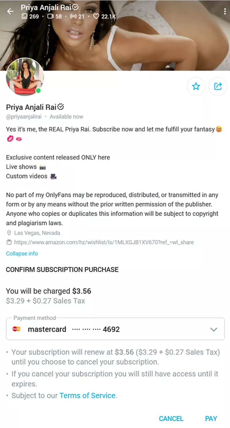 Former Porn Star Priya Definitely Has Good Looks, Just Doesn’t Show The Goods On Her OnlyFans (2)