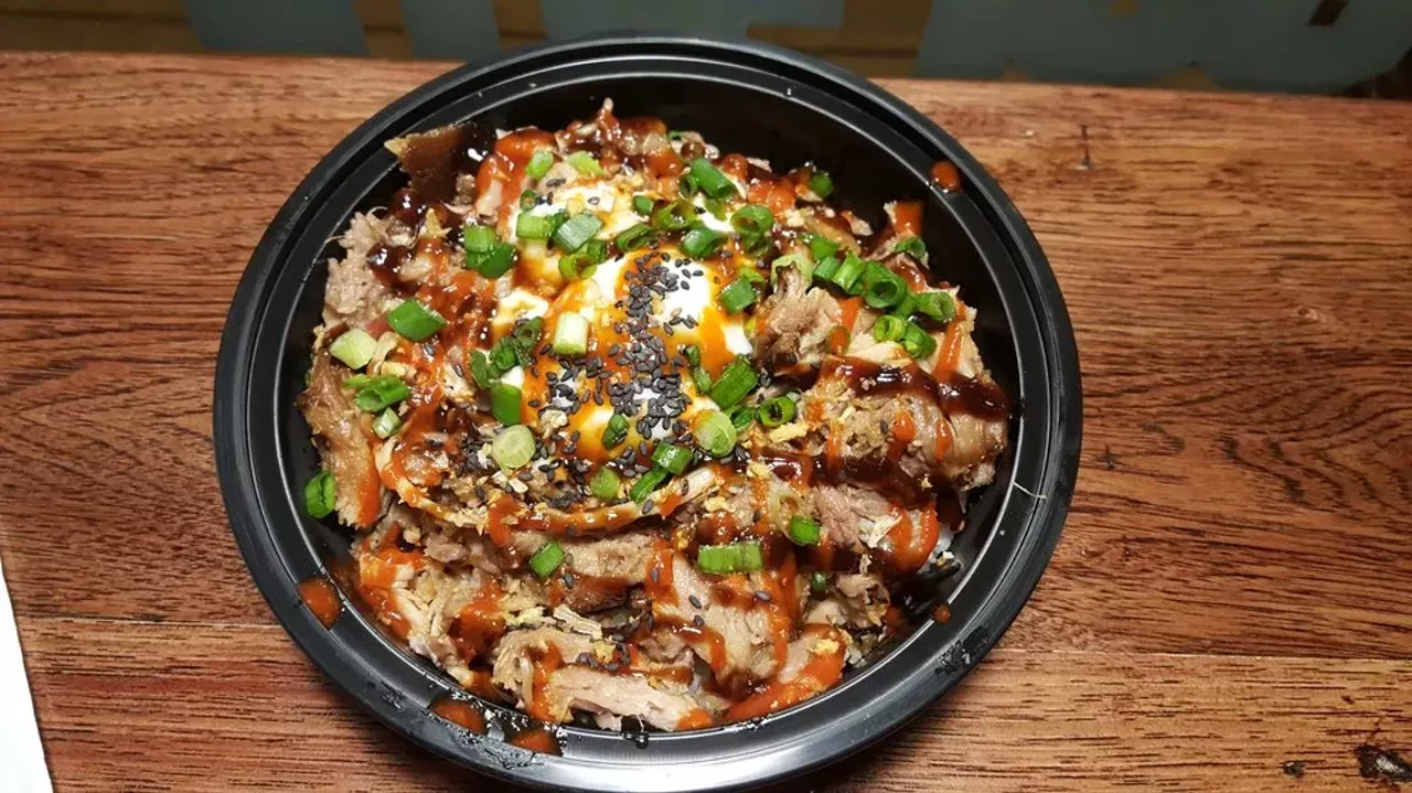 Guerrilla Street Food 3559 Arsenal St. Starting out as a food truck, Guerrilla Street Food&#146;s sit-down restaurant just off South Grand serves Filipino dishes noteworthy enough to be featured on the Food Network. The Guerrilla Street Food specialty: lechon, a meal in the Philippines in which an entire pig is roasted. Try it at Guerrilla Street Food. Photo via Yelp / DeAnna K.