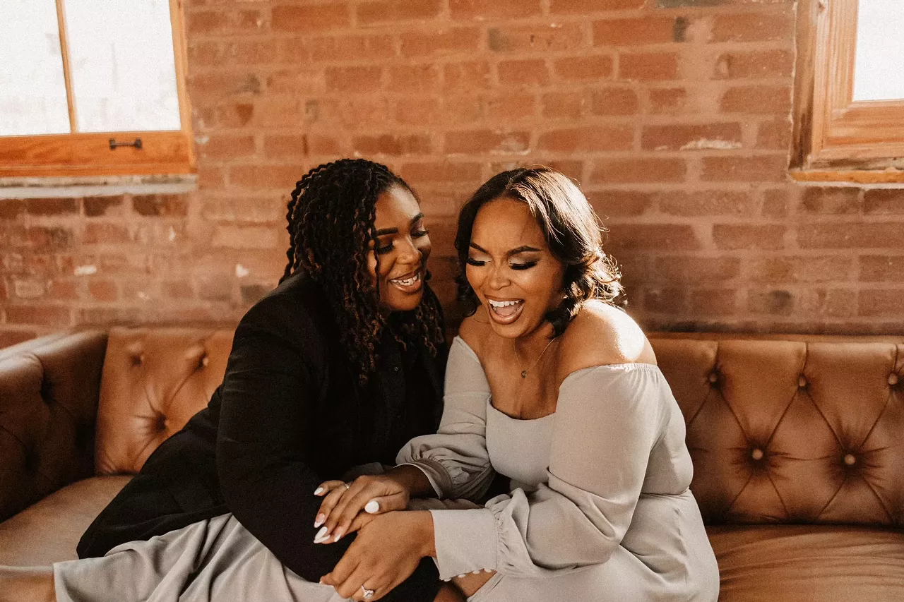 Morgan Casey A rising badass in St. Louis, Casey (left) is getting to build an empire of sorts alongside her wife, Donnah Thomas (right). Their Facebook group, Date Ideas and Things To Do, has nearly 300,000 followers.