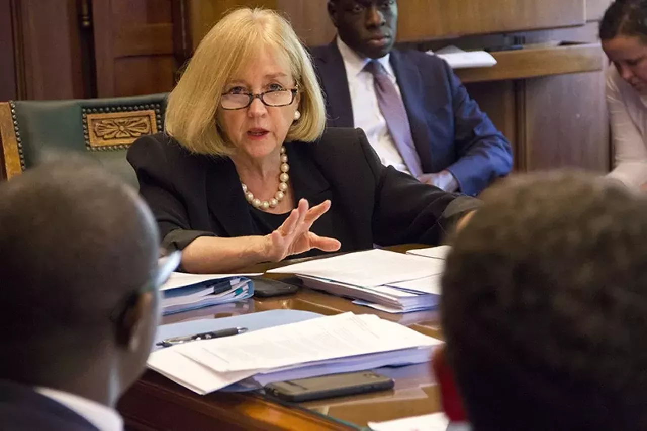 Mayor Lyda Krewson Propelled into activism after her husband was murdered in front of their home, Krewson was a longtime alderwoman before being elected the first female mayor of St. Louis. She held her position from 2017 to 2021.