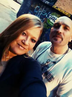 Jeffrey Amick with his friend Judy Ford. - COURTESY JUDY FORD