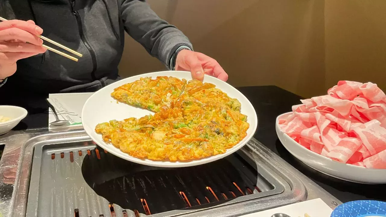 Scallion pancake at Joo Joo Restaurant & Karaoke in Creve Ceour