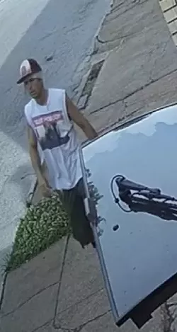 A screengrab of a surveillance video shows Josh Lundak shortly before he shoots Jeffrey Amick. - PROVIDED