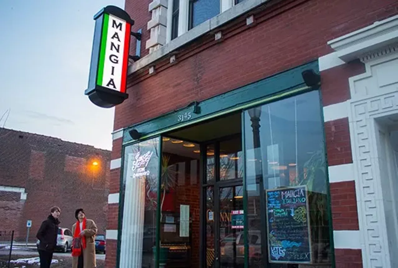 Mangia Italiano (3145 South Grand Blvd, 314-664-8585) So you had one too many gin buckets at CBGB (to be fair, one is one too many) and there's no chance in hell you're ready to try to make it home, let alone call it a night. Never fear, Mangia Italiano is literally within crawling distance. For years the bar has served as a meeting place for all the denizens of South Grand who have already drank its neighboring watering holes dry, and with good reason. Photo credit: Mabel Suen