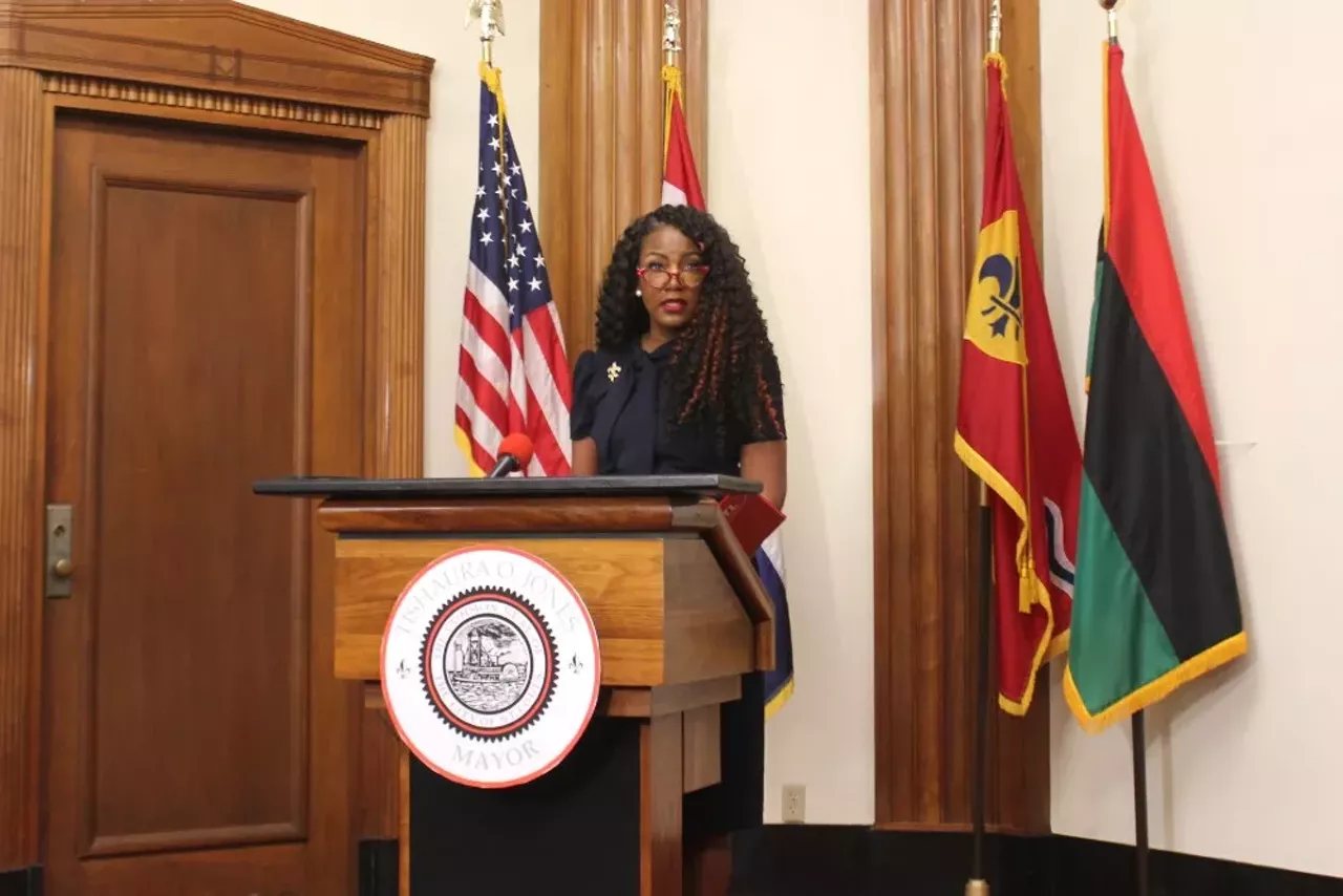  Mayor Tishaura Jones Jones made history in 2020 when she was elected mayor. The first Black woman to hold the position, Jones succeeded Lyda Krewson, the first female mayor of St. Louis.