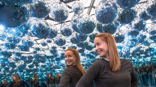 The infinity room at the Museum of Illusion.