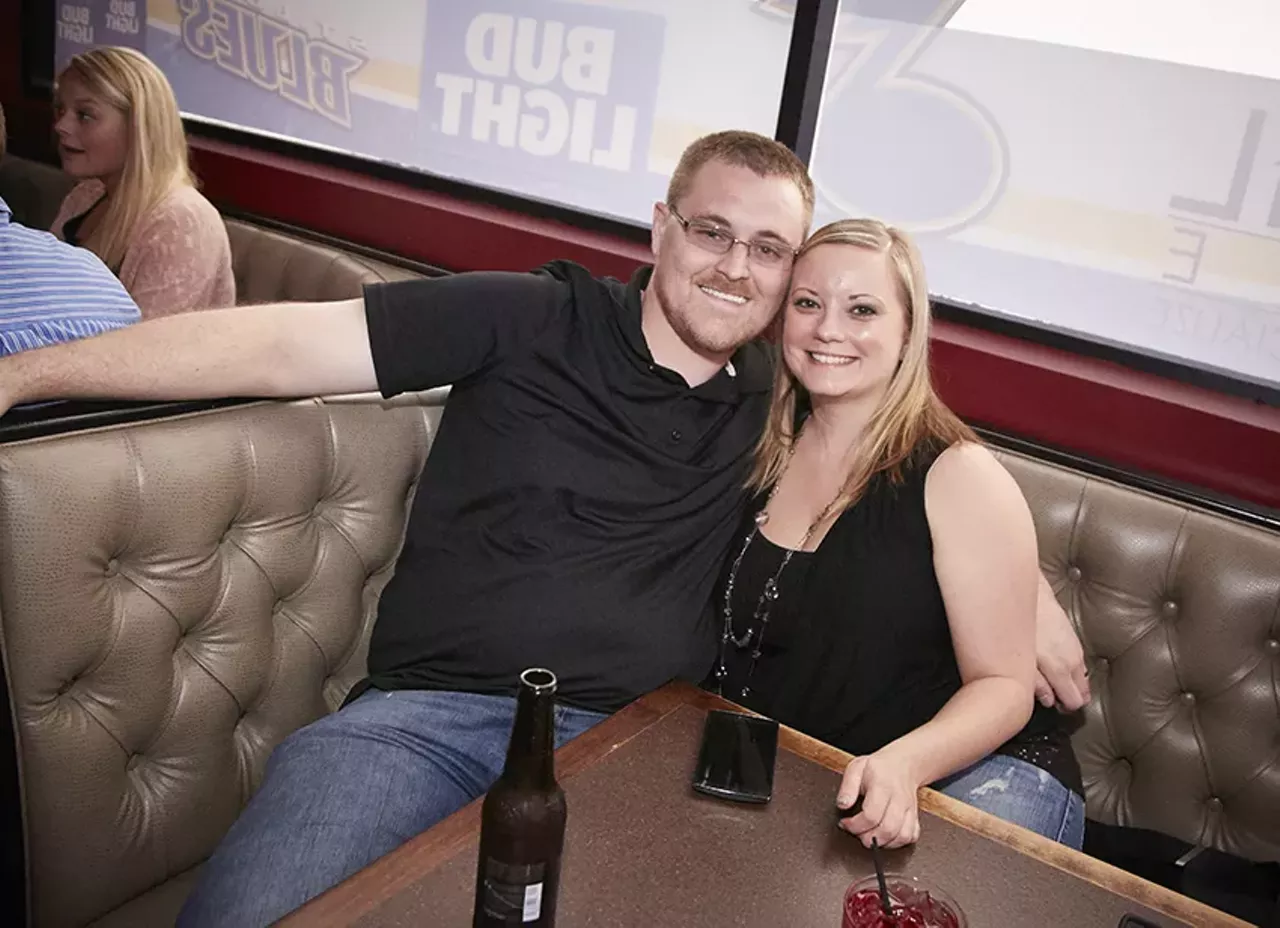 Wesley and Alison Patterson of Bonne Terre think topless waitresses are "fantastic!" Of the concept, he says, "It's new and fresh."