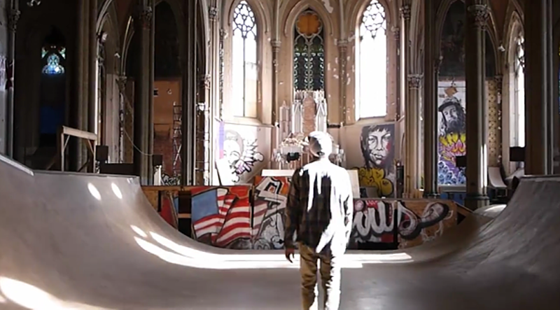 How many cities have churches as cool as Sk8 Liborius? - SCREENSHOT VIA DANIEL FLORIAN