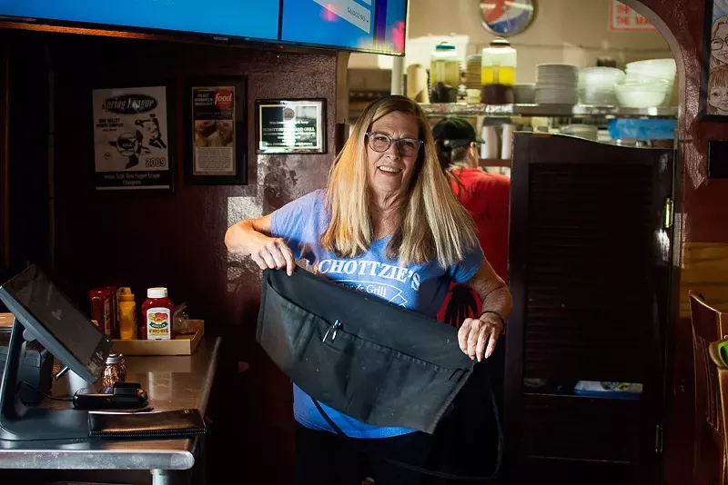 Sharon Jennings has been with Schottzie's since 1997. - Andy Paulissen