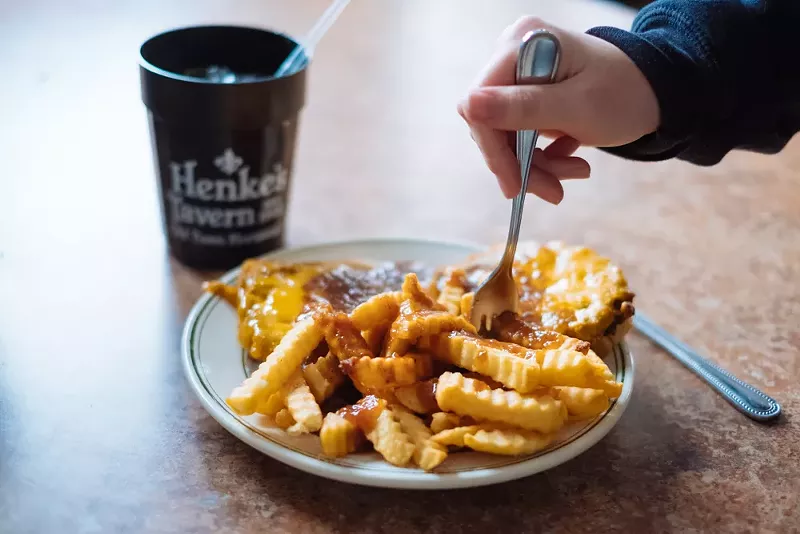 The cheeseburger plate is Henke's signature dish. - Phuong Bui