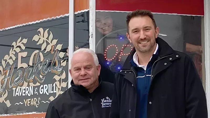 Mark Goldstein (left) and Joe Meyers are keeping Henke's traditions alive. - Courtesy of Henke's Tavern
