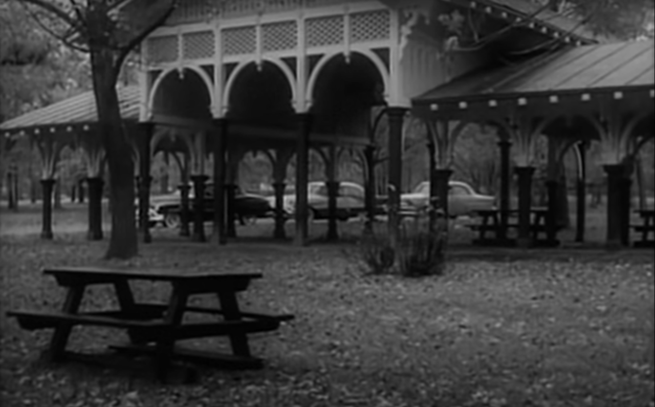The Great St. Louis Bank Robbery Back in 1959, Charles Guggenheim filed The Great St. Louis Bank Robbery right here in its title city. Scenes from the movie were shot at the former Southwest Bank, now BMO Harris Bank (2301 South Kingshighway Boulevard); the intersection of Chippewa Street and South Kingshighway (where the license plate was stolen); and Sons of Rest Pavilion (4257 Northwest Drive in Tower Grove Park), where the gang meets several times.