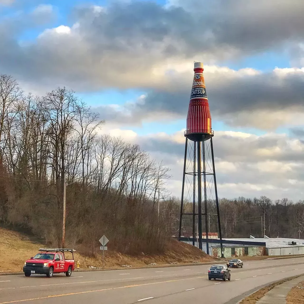 World's Largest Catsup Bottle 800 S. Morrison Ave., Collinsville, IL The World's Largest Catsup Bottle has had many owners, and it has survived through the decades because of their dedication. Check it out just off of I-55 in Collinsville, Illinois. Photo courtesy of kore_mary / Instagram