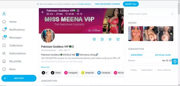 Pakistani Goddess Is a Sexy MILF, but Her Story Is Her OF Account’s Only Selling Point