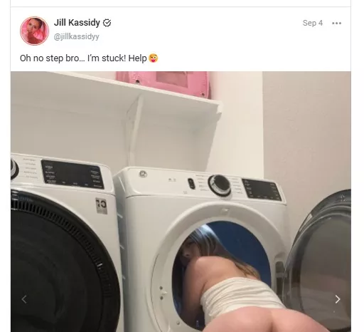 Found This Petite OnlyFans Brunette Stuck in the Dryer…