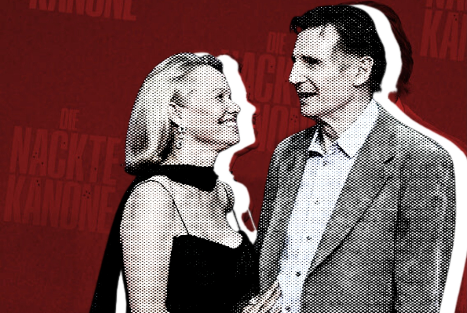 Liam Neeson and Pamela Anderson